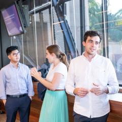 UQ students networking